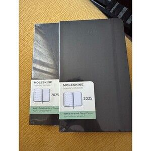 Set of 2 MOLESKINE 2025 planner Soft cover, black